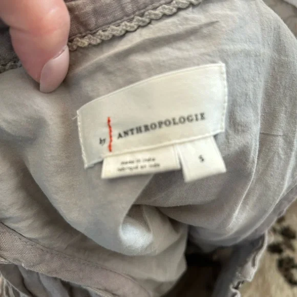 Anthropologie Sleeveless Gray Midi Dress - Picture 3 of 5